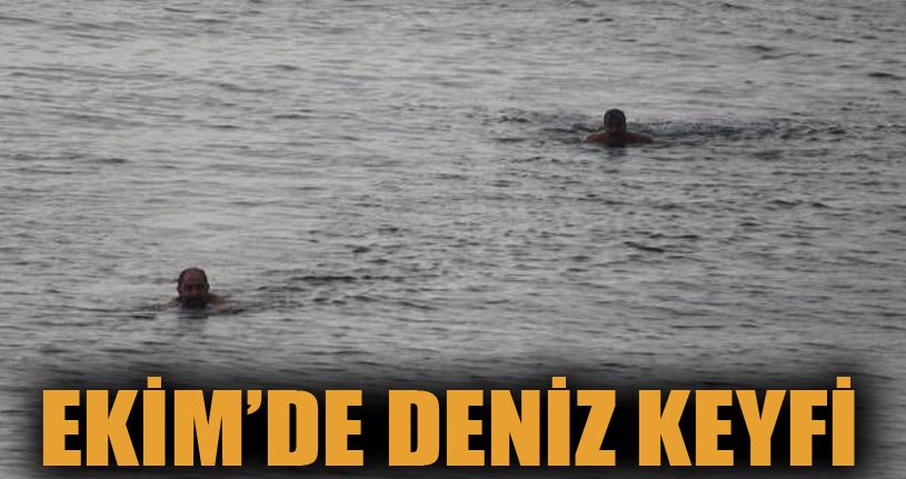 Akçakoca'da Ekim'de Deniz Keyfi