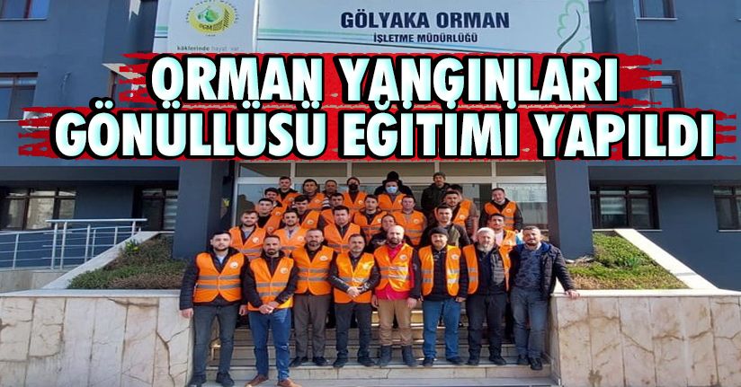 Orman Yangınları Gönüllüsü Eğitimi Yapıldı 