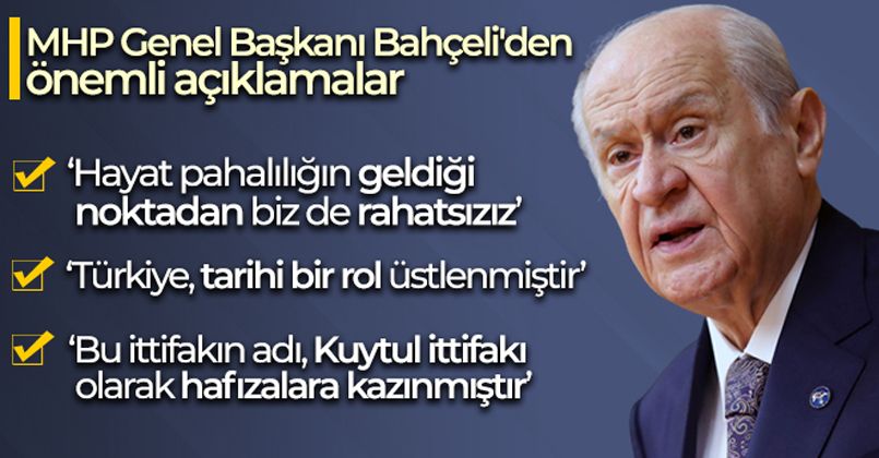 MHP Genel Başkanı Bahçeli'den önemli açıklamalar