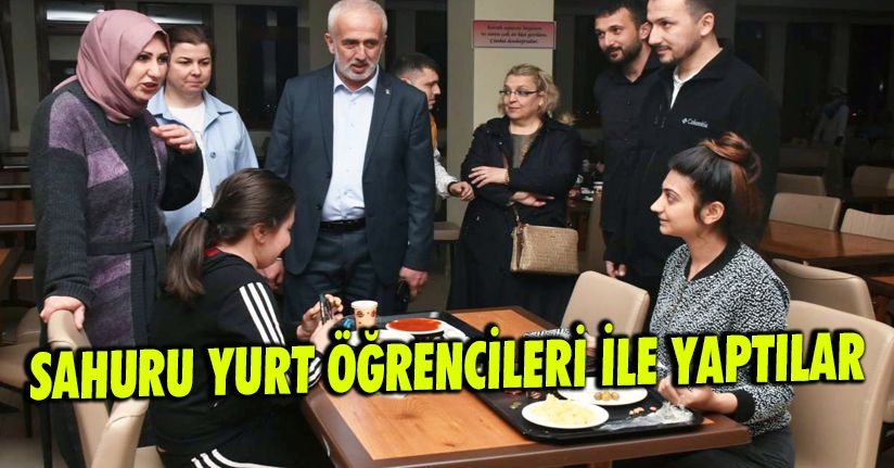 Sahuru Yurt Öğrencileri İle Yaptı