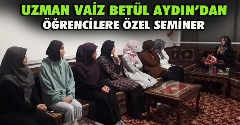 Öğrencilere özel seminer