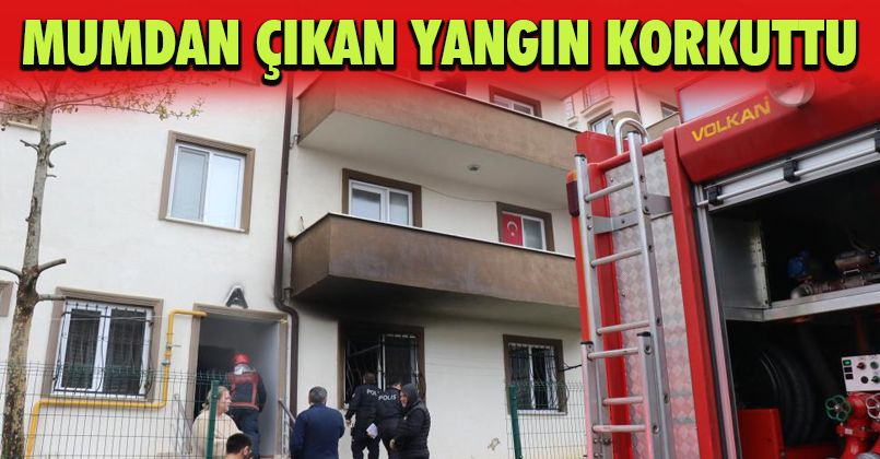 Mumdan çıktığı iddia edilen yangında 1’i çocuk 4 kişi dumandan etkilendi