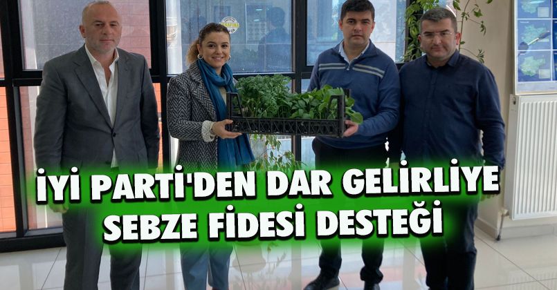 İyi Parti'den Dar Gelirliye Sebze Fidesi Desteği