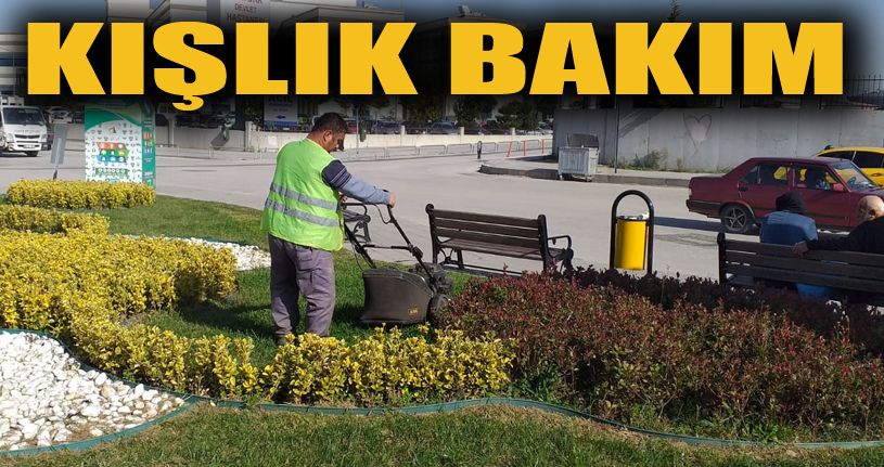 Kış öncesi park bahçelerde yoğun mesai