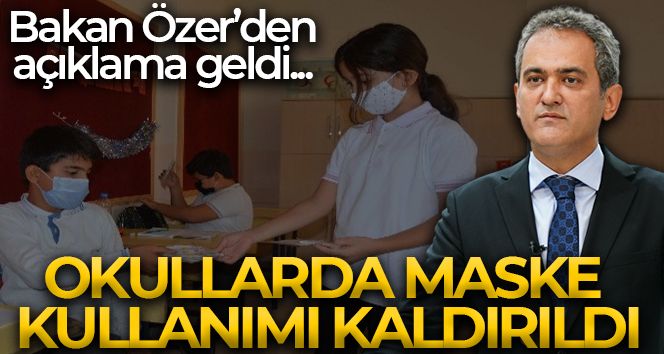 Okullarda maske kullanımı kaldırıldı